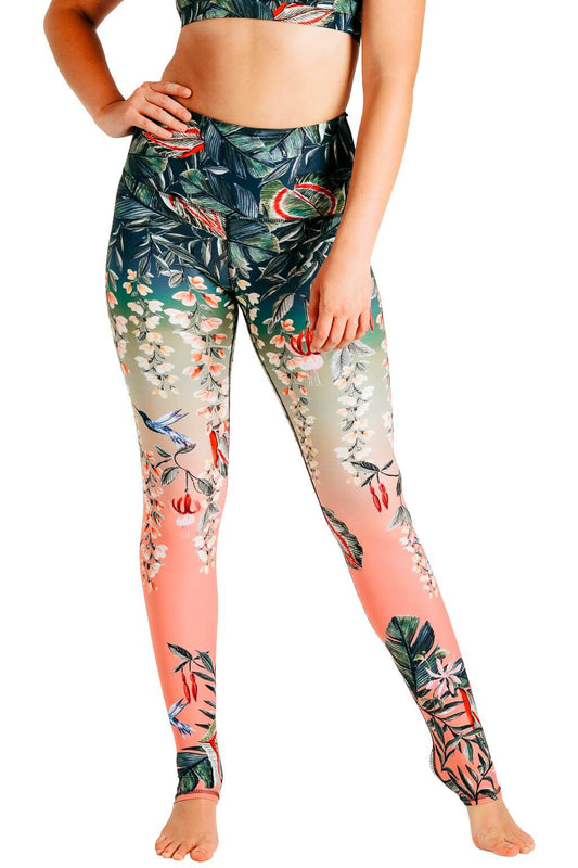 YOGA DEMOCRACY YOGA LEGGINGS: FEELING FERNTASTIC