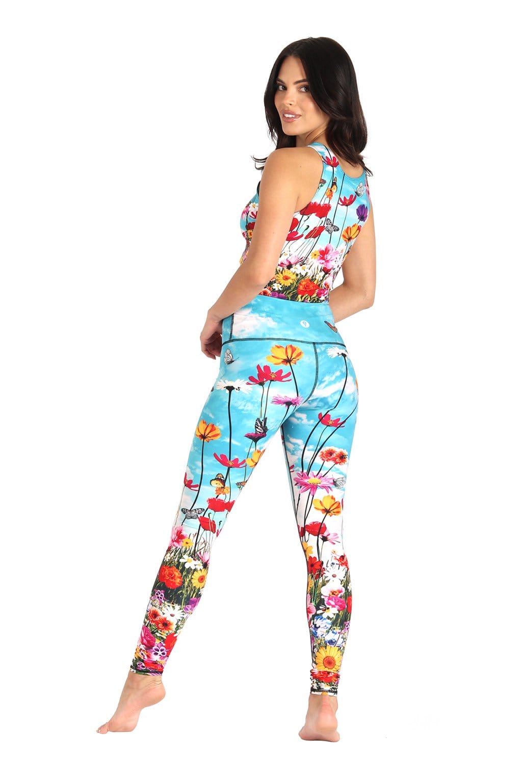 YOGA DEMOCRACY YOGA LEGGINGS: FLOWER BOMB