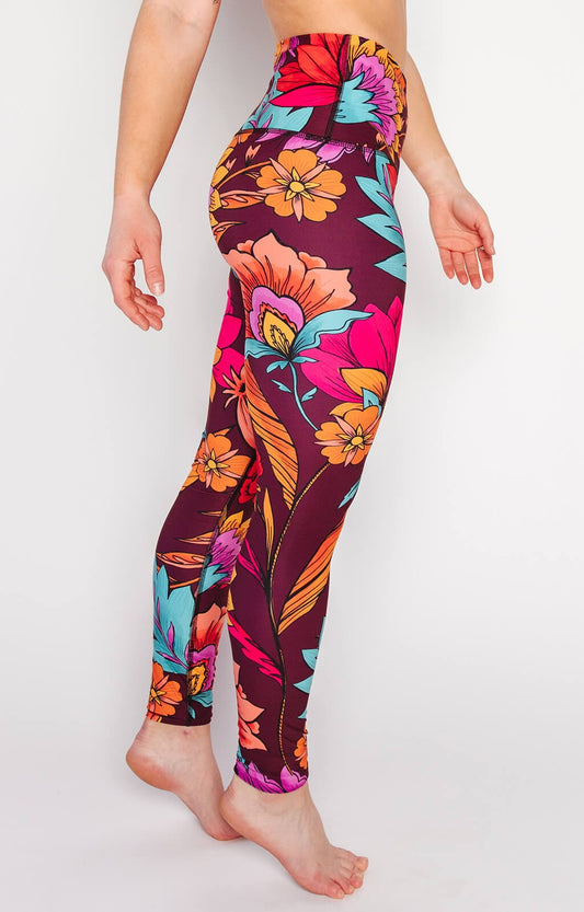 YOGA DEMOCRACY YOGA LEGGINGS: INDIE FLOW