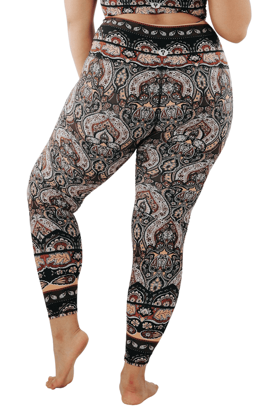 YOGA DEMOCRACY YOGA LEGGINGS: ESPRESSO YOURSELF