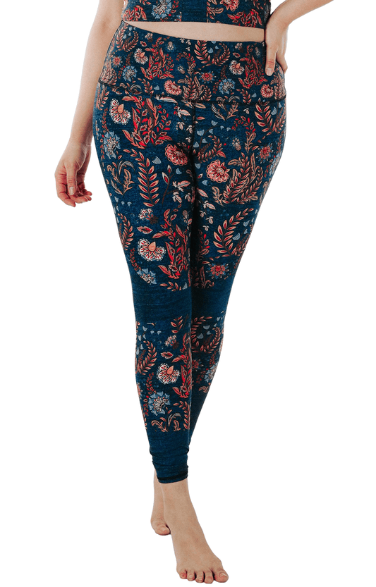 YOGA DEMOCRACY YOGA LEGGINGS: FESTIVAL DENIM