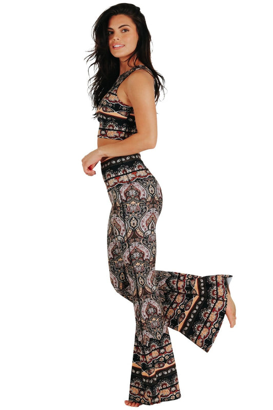 YOGA DEMOCRACY BELL BOTTOMS: ESPRESSO YOURSELF