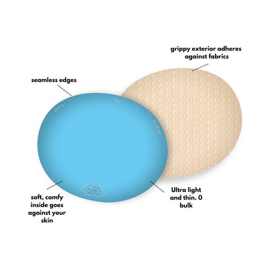 HC400 HONEY CLOUDZ OVAL LITES NON-SLIP INSERT: MOCHA