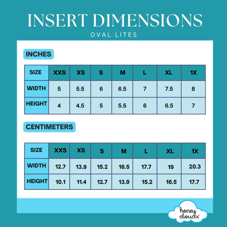 HC400 HONEY CLOUDZ OVAL LITES NON-SLIP INSERT: MOCHA