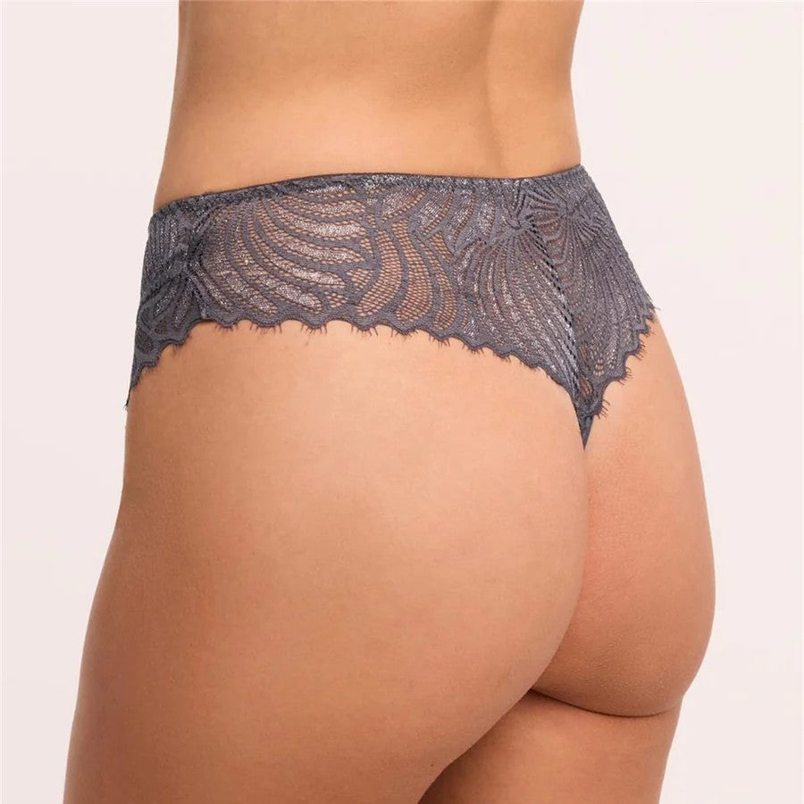 MONTELLE LIGHTS OUT THONG: MAGNET/SILVER