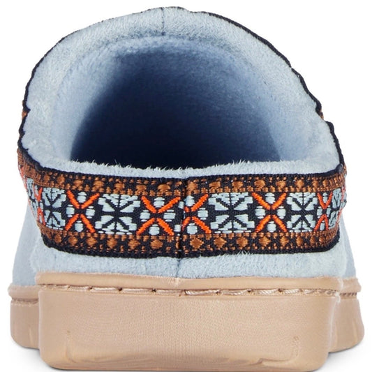 ISOTONER MEMORY FOAM BLUE FOG SLIPPER NWT 8.5/9