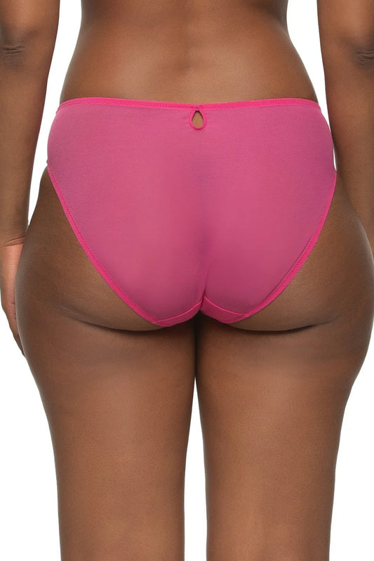 FELINA LOTUS HI-CUT BRIEF: RASPBERRY PINK