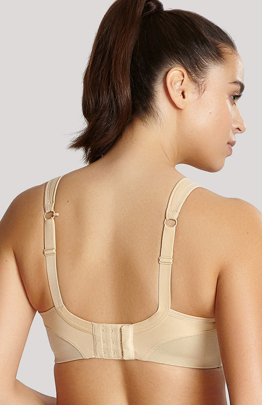 PANACHE NON-WIRED SPORTS BRA: LATTE