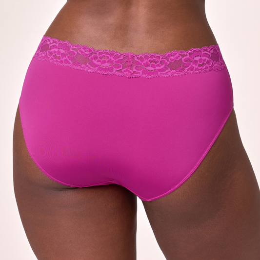 MONTELLE LACE BRIEF: PASSION FRUIT