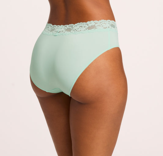 MONTELLE LACE BRIEF: SEAFOAM