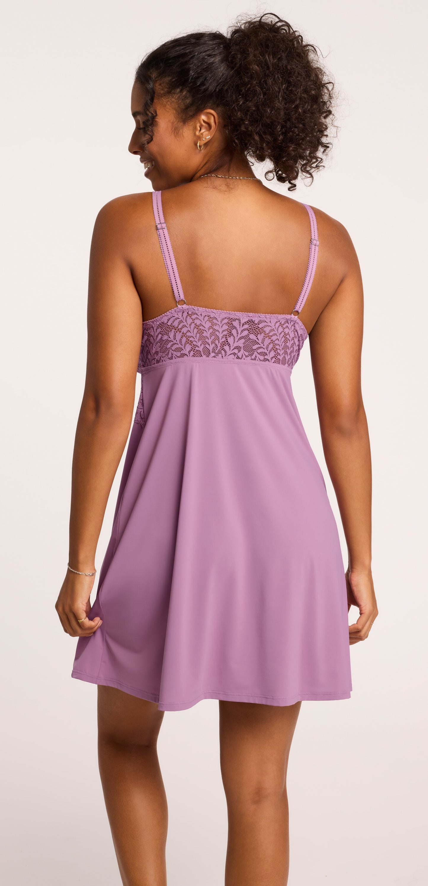 MONTELLE BUST SUPPORT CHEMISE: BERRY GLAZE