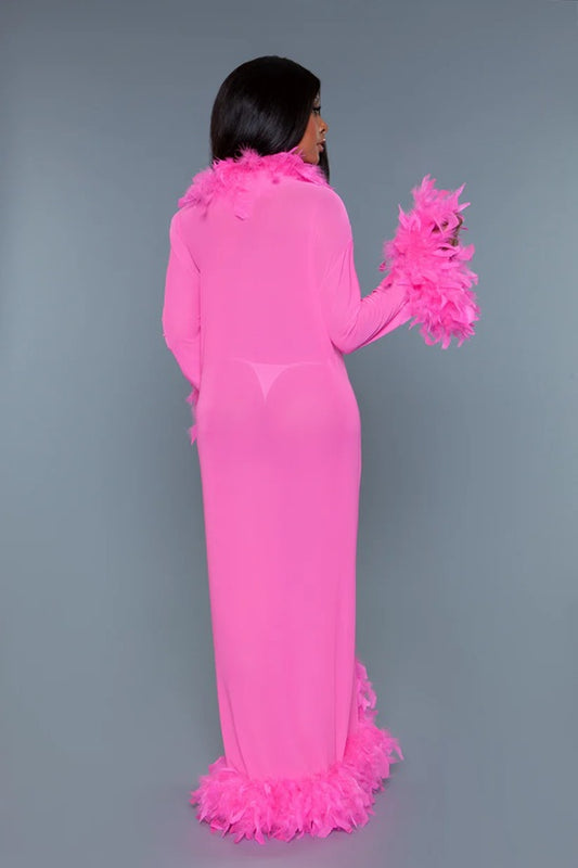 BEWICKED GLAMOUR ROBE: HOT PINK (ONE SIZE)