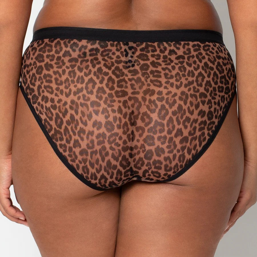 CURVY COUTURE HIGH-CUT BRIEF: LEOPARD