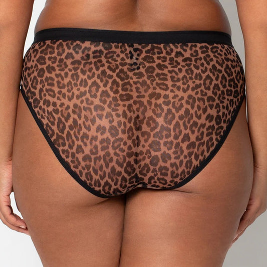 CURVY COUTURE HIGH-CUT BRIEF: LEOPARD