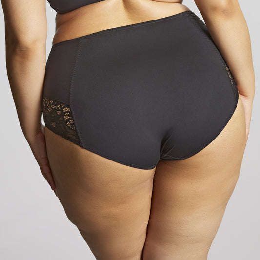 PANACHE ESTEL HIGH WAIST BRIEF: NOIR