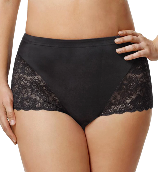3311 ELILA STRETCH LACE & MICROFIBER CHEEKY PANTY