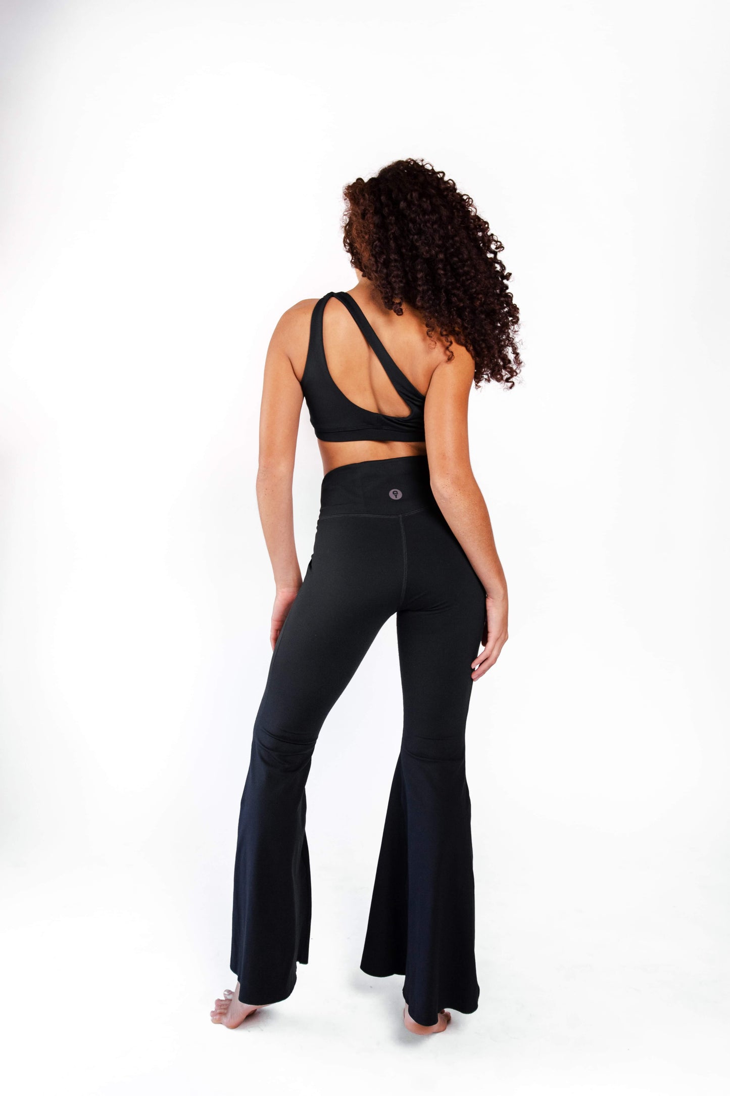 YOGA DEMOCRACY BELL BOTTOMS: JET BLACK