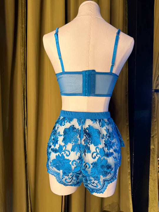 11243 KILO BRAVA LONGLINE BRALETTE: HAWAIIAN BLUE