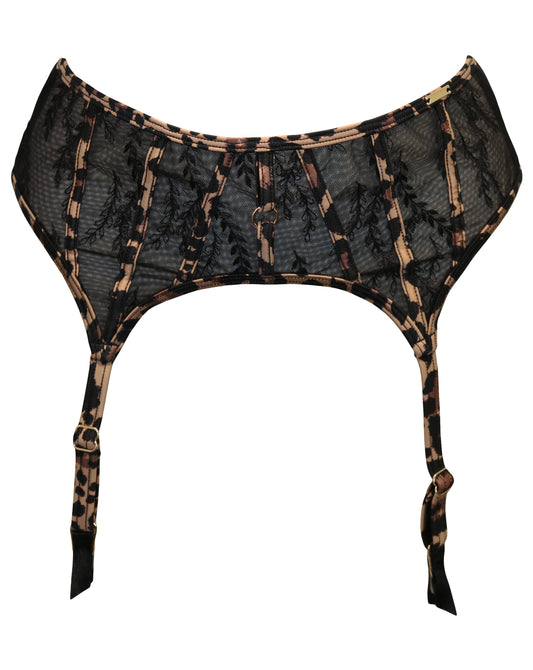 POUR MOI INDIA GARTER BELT: LEOPARD