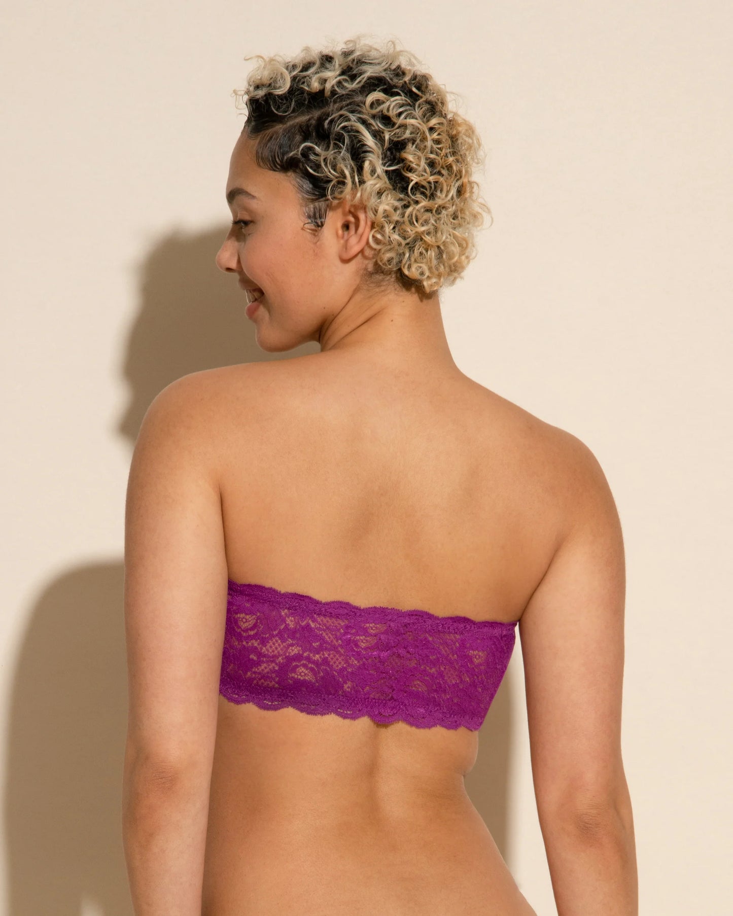 COSABELLA NEVER SAY NEVER FLIRTIE CURVY BANDEAU SWISS BEET: SIZE XL
