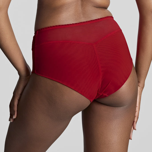 PANACHE TANGO LACE BRIEF: SCARLET