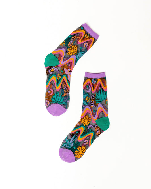 SOCK CANDY "DESERT DISCO" SHEER SOCKS