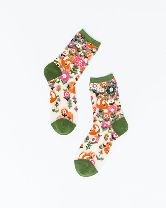 SOCK CANDY "FEELING FOXY" SHEER SOCKS