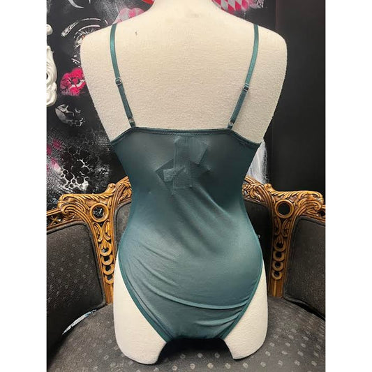 FOREVER 21 GREEN BODYSUIT NWT (LARGE)