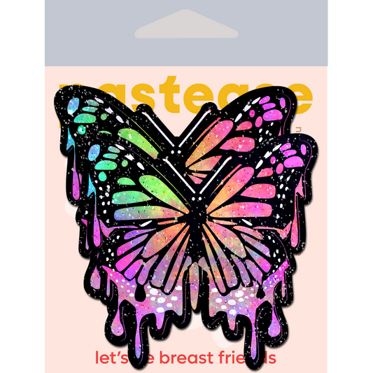 PASTEASE NIPPLE COVERS: GLITTER TRIPPY BUTTERFLY