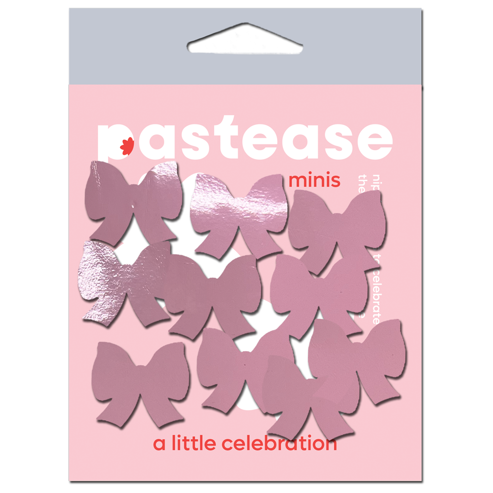 PASTEASE BODY MINI PASTIES (10 MINI BOW FAUX LATEX BODY PASTIES