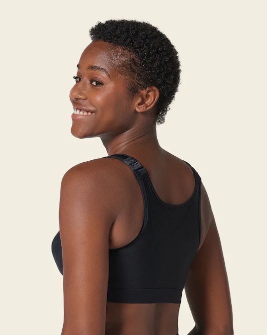 011473 LEONISA WIRELESS POSTURE CORRECTOR BRA BLACK