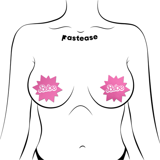 PASTEASE 'BABE' DOLL PINK SUNBURST PASTIES