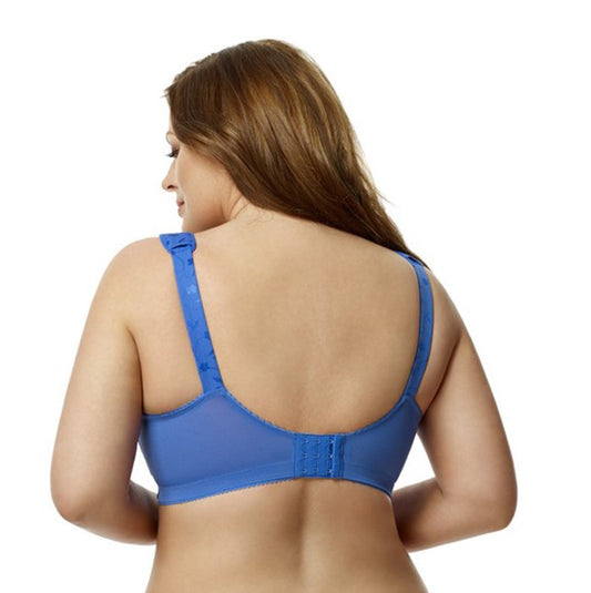 ELILA JACQUARD NON-WIRE FULL CUP: BLUE