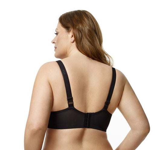 ELILA STRETCH LACE FULL CUP: BLACK