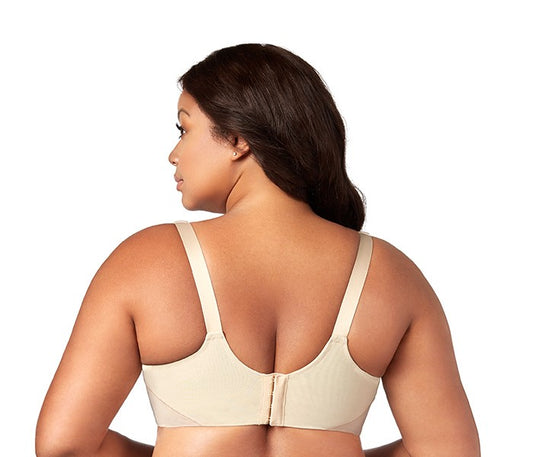 ELILA MICROFIBER SPORTS BRA: SAND