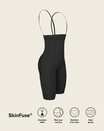LEONISA INVISIBLE HIGH WAIST SHAPER SHORT: BLACK