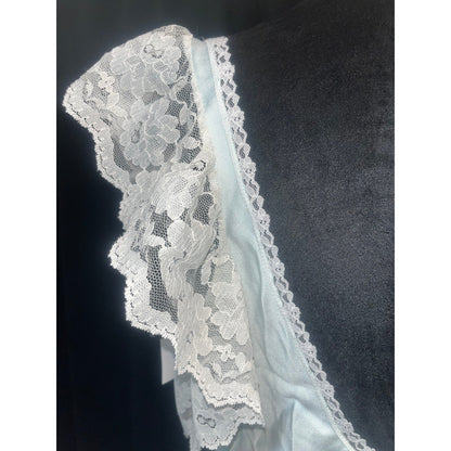 VINTAGE CIRA MINT/IVORY LACE TEDDY: MEDIUM