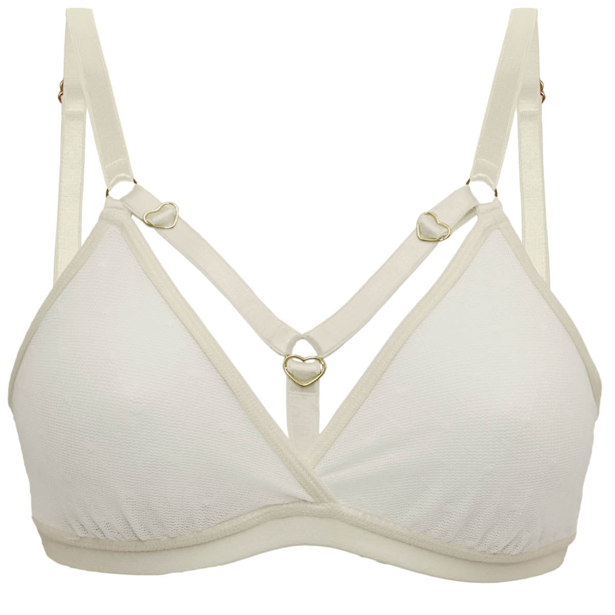 Pearl Hearts of Venus Strappy Adjustable Bralette - Final stock