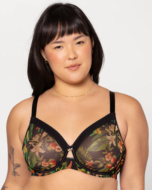 CURVY COUTURE SHEER MESH: DRAGONFLY