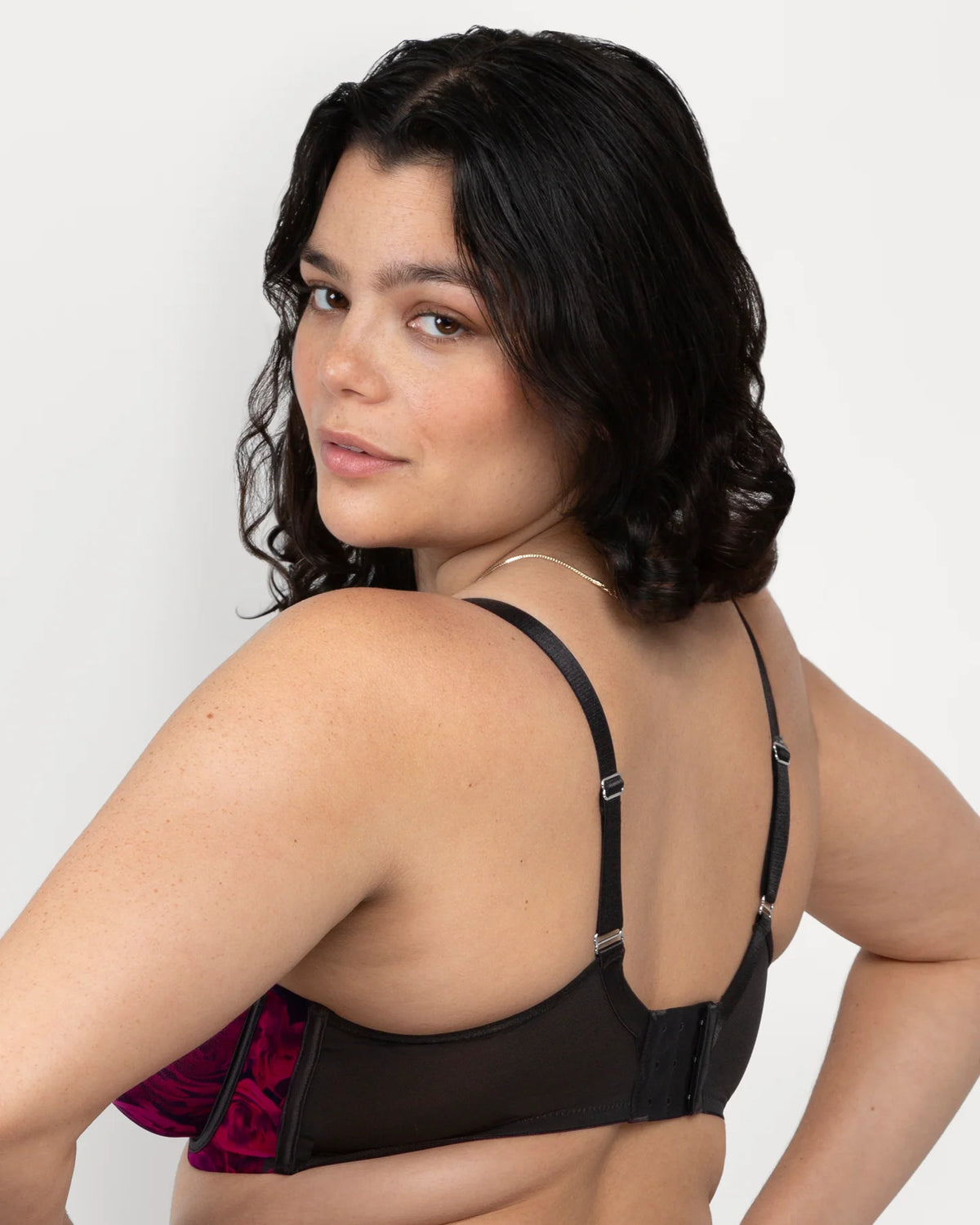 CURVY COUTURE SHEER MESH: DRAMATIC ROSES