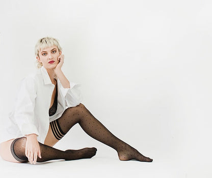 KIX'IES ALLY POLKA DOT THIGH HIGHS