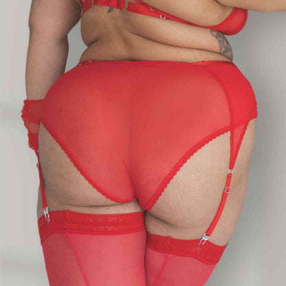 Rose Red Lacey Bikini