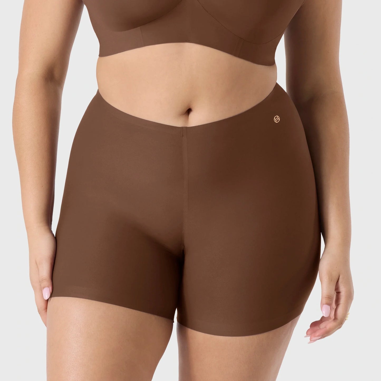 EVELYN BOBBIE HIGH-WAISTED LONGLINE SLIP SHORT