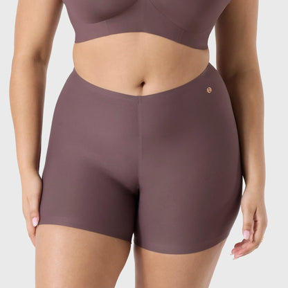EVELYN BOBBIE HIGH-WAISTED LONGLINE SLIP SHORT
