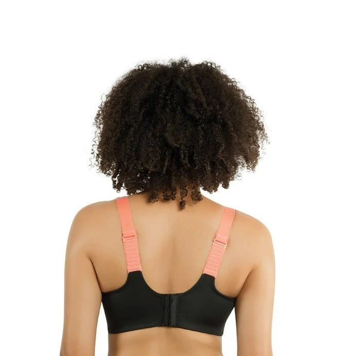 PARFAIT POWER FIT SPORTS BRA: BLACK/BLUSH