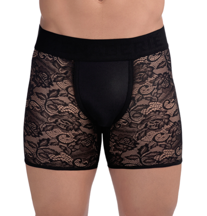 MENAGERIE INTIMATES BOXER BRIEF BLACK ROSE