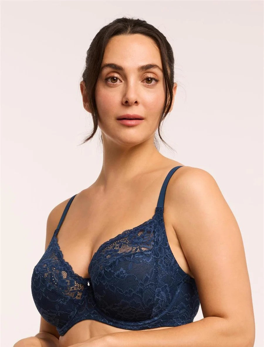 MONTELLE MUSE FULL LACE CUP: CAMBRIDGE BLUE