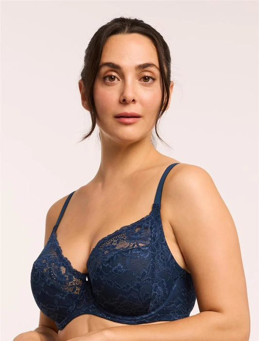 MONTELLE MUSE FULL LACE CUP: CAMBRIDGE BLUE