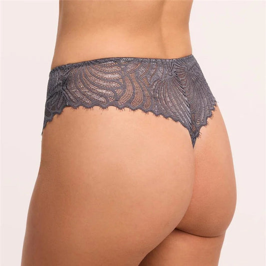 MONTELLE LIGHTS OUT THONG: MAGNET/SILVER