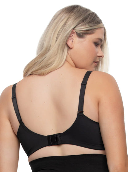 FELINA MOXIE SEAMLESS PUSH UP: BLACK